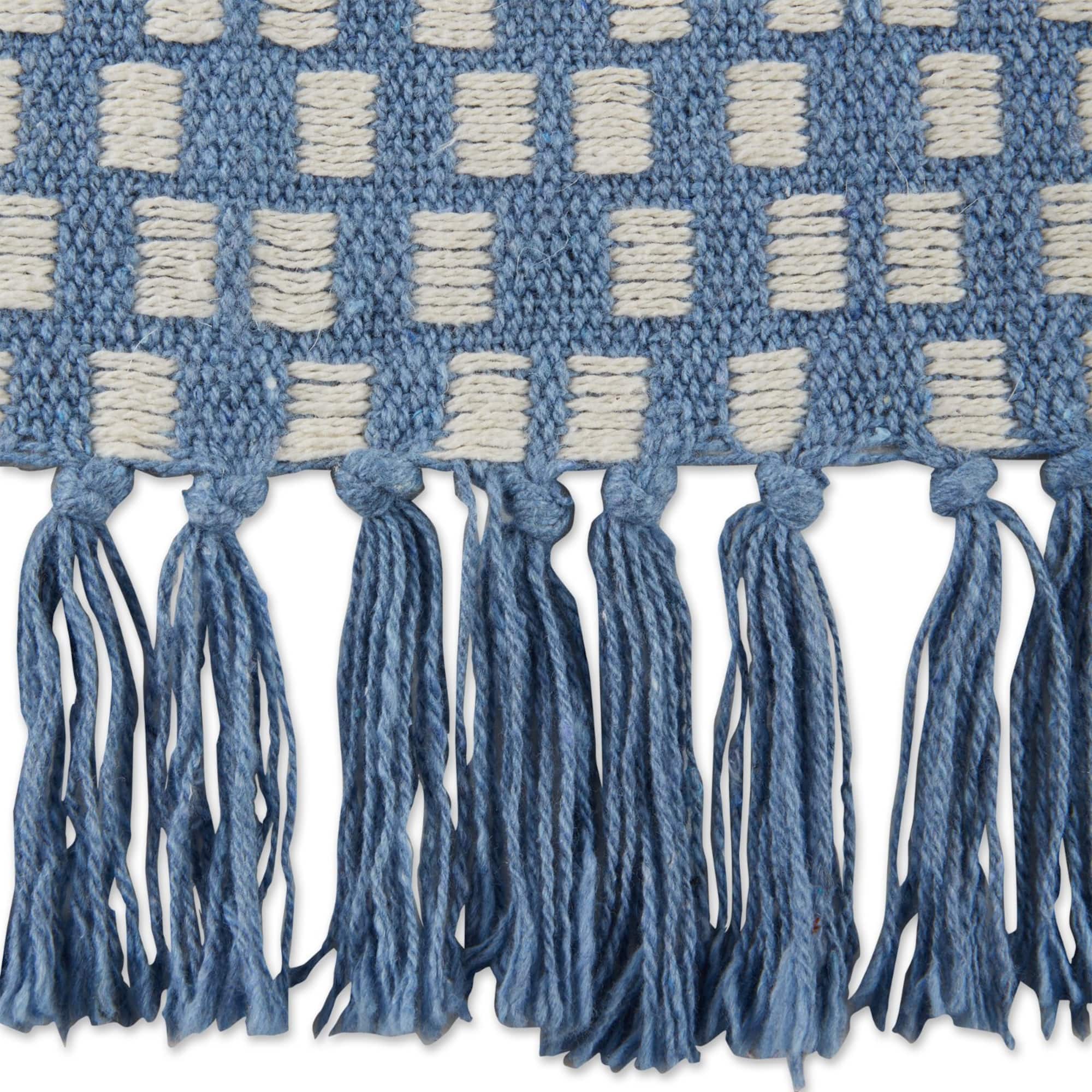 DII® Stonewash Blue Urban Check Throw